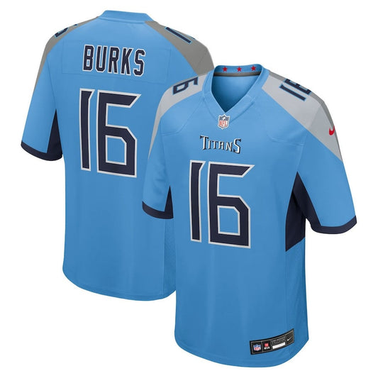 Treylon Burks 16 Tennessee Titans Team Game Men Jersey - Light Blue