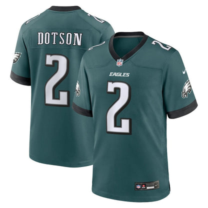 Jahan Dotson 2 Philadelphia Eagles Team Game Men Jersey - Midnight Green