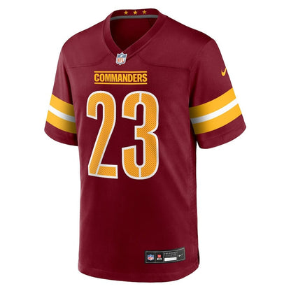 Trey Amos 23 Washington Commanders Team Game Men Jersey - Burgundy