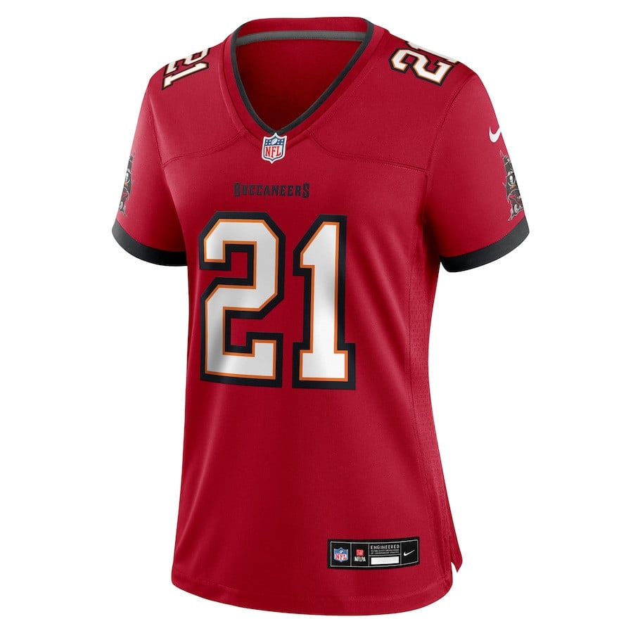 Benjamin Morrison 21 Tampa Bay Buccaneers Women's Team Game Jersey - Red