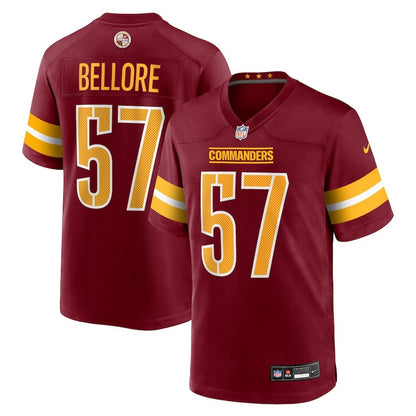 Nick Bellore 57 Washington Commanders Team Game Men Jersey - Burgundy
