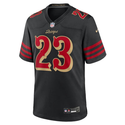 Christian McCaffrey 23 San Francisco 49ers 2025 Rivalries Collection Game Men Jersey - Black