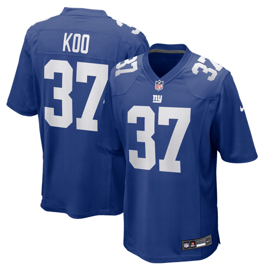 Younghoe Koo 37 New York Giants Team Game Men Jersey - Royal