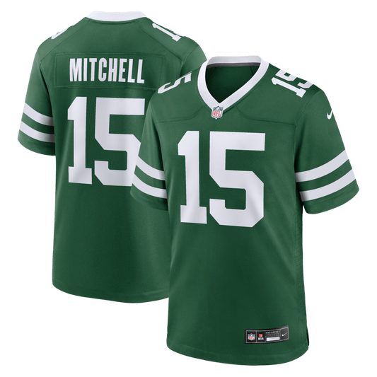 Adonai Mitchell 15 New York Jets Team Game Men Jersey - Legacy Green