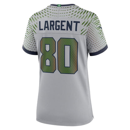 Steve Largent 80 Seattle Seahawks 2026 Super Bowl LX - Women Rivalries Game Jersey - Wolf Gray