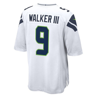Kenneth Walker III 9 Seattle Seahawks Super Bowl LX Power & Precision Jersey – White