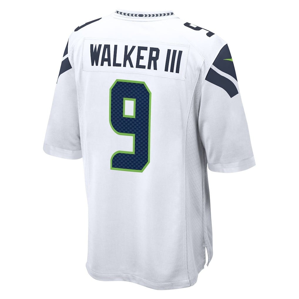 Kenneth Walker III 9 Seattle Seahawks Super Bowl LX Electric Run Threat Jersey – White