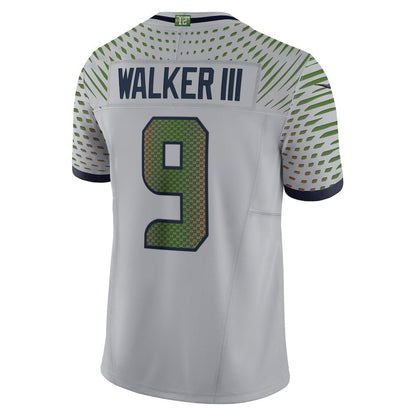 Kenneth Walker III 9 Seattle Seahawks Super Bowl LX Backfield Beast Jersey – Grey