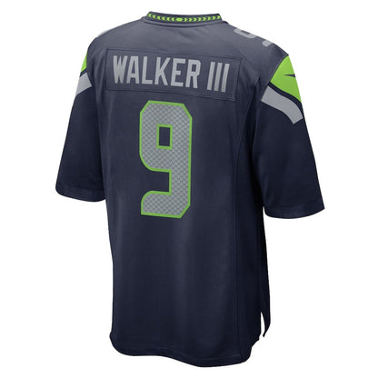 Kenneth Walker III 9 Seattle Seahawks Super Bowl LX Power & Precision Jersey – Navy