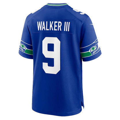 Kenneth Walker III 9 Seattle Seahawks Super Bowl LX Backfield Beast Jersey – Royal Blue