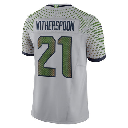 Devon Witherspoon 21 Seattle Seahawks Super Bowl LX Backfield Beast Jersey – Grey