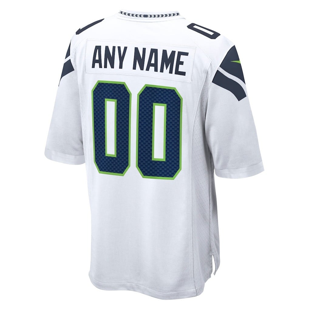 Seattle Seahawks Super Bowl LX Champions Custom Game Jersey - White