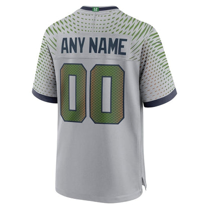 Seattle Seahawks Champions 2025-26 Super Bowl LX Custom Rivalries Collection Game Jersey - Gray