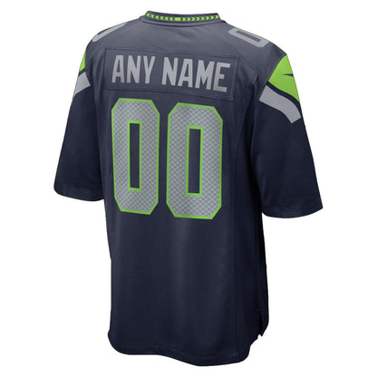 Seattle Seahawks Super Bowl LX Champions For Fan Edition Custom Team Game Jersey - College Navy