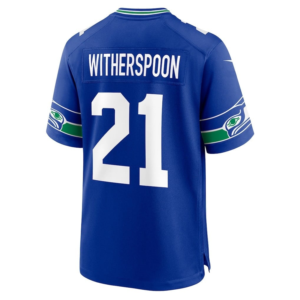 Devon Witherspoon 21 Seattle Seahawks Super Bowl LX Explosive Playmaker Jersey – Royal Blue