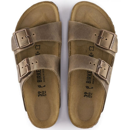 Birkenstock Arizona Oiled Leather in Tobacco Brown Sandals