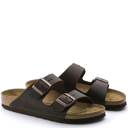 Birkenstock Arizona Oiled Leather in Habana Sandals