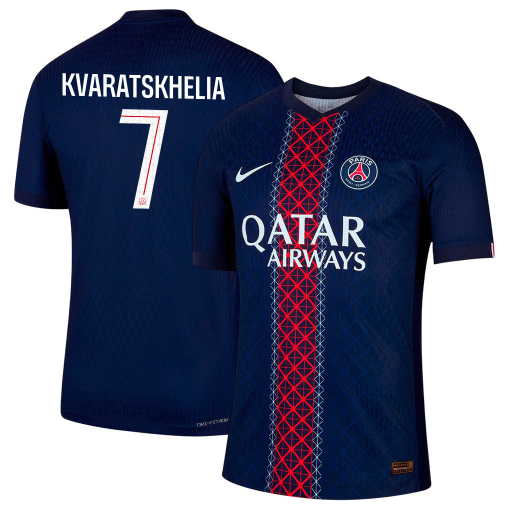 Khvicha Kvaratskhelia 7 Paris Saint-Germain 25/26 Home Men Jersey - Navy