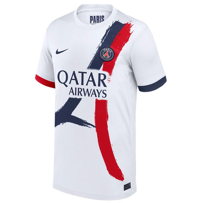 Désiré Doué 14 Signature Paris Saint-Germain 25/26 Away YOUTH Jersey - White