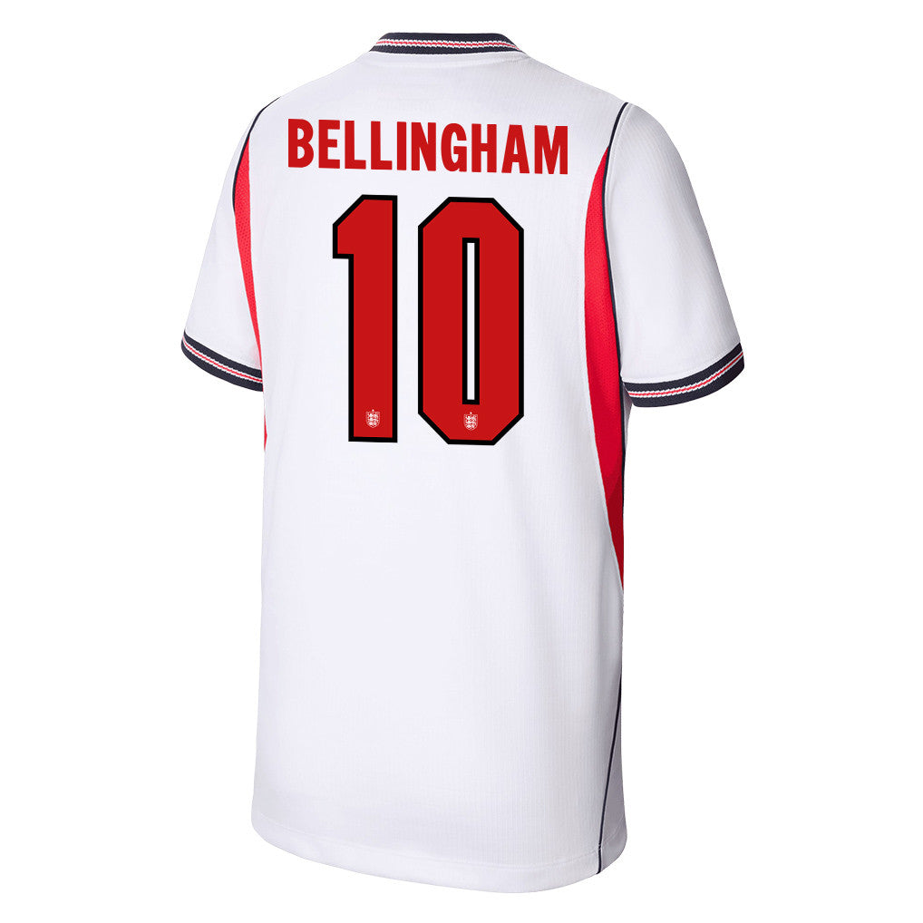 Jude Bellingham 10 Youth England National Team 2026 Home Jersey - White
