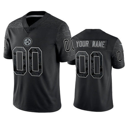 Custom P.Steelers Active Player Reflective Limited Stitched Jersey