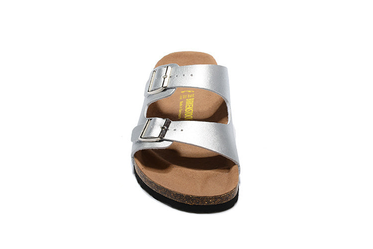 Birkenstock Arizona (Silver Metallic Birko-Flor)