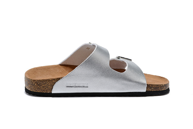 Birkenstock Arizona (Silver Metallic Birko-Flor)