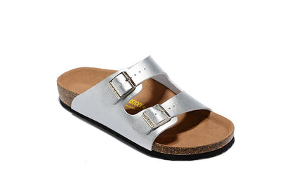 Birkenstock Arizona (Silver Metallic Birko-Flor)