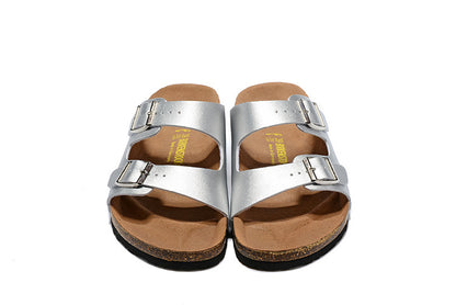 Birkenstock Arizona (Silver Metallic Birko-Flor)