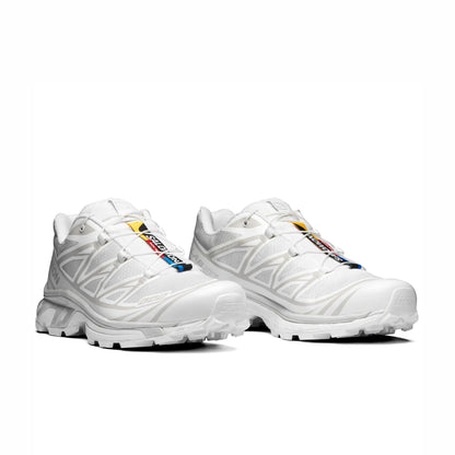 Salomon Unisex XT-6 (White/White/Lunar Rock) Shoe
