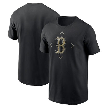 Boston Red Sox Camo Logo T-Shirt - Black
