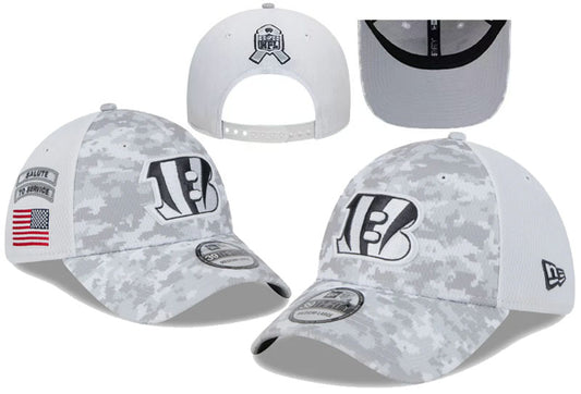 Cincinnati Bengals Salute To Service Camo Cap White New Era 39THIRTY