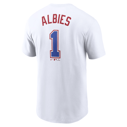 Ozzie Albies 1 Atlanta Braves 2023 City Connect T-Shirt - White