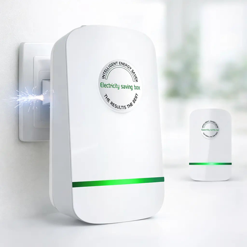 New Universal Energy-Saving Box, Reduce Electricity Bills, Plug-and-Play, Power Factor Corrector for Home and Office