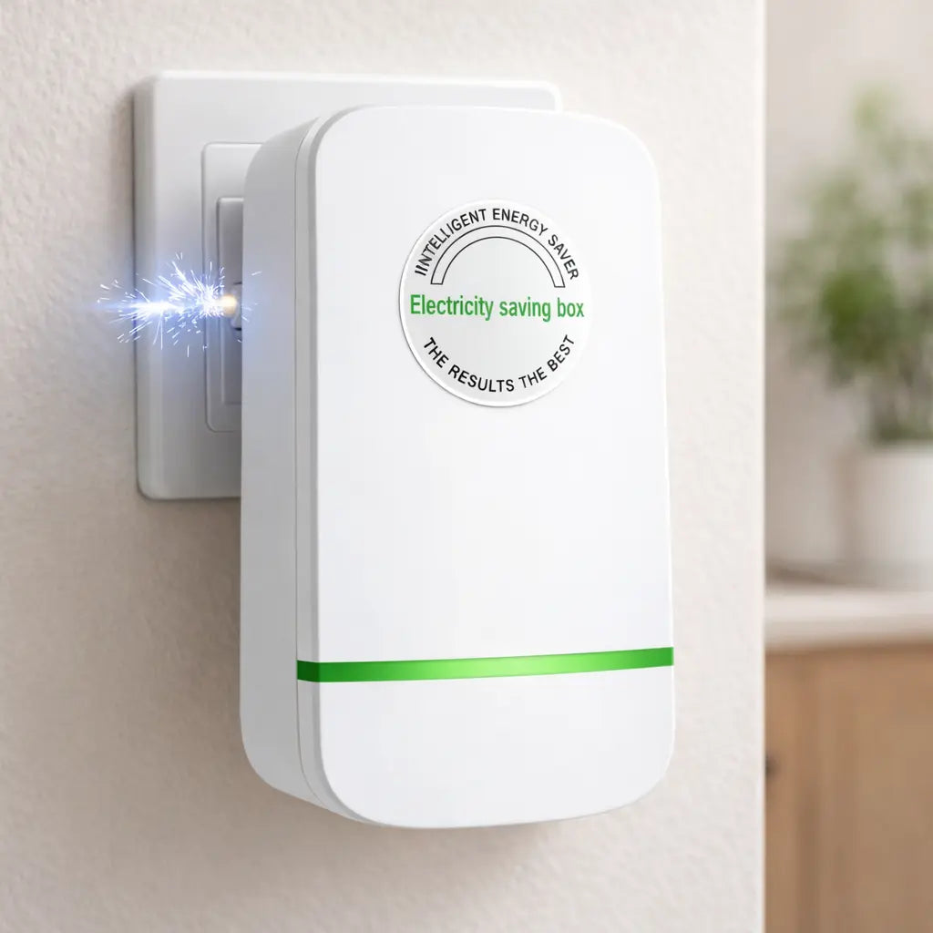 New Universal Energy-Saving Box, Reduce Electricity Bills, Plug-and-Play, Power Factor Corrector for Home and Office