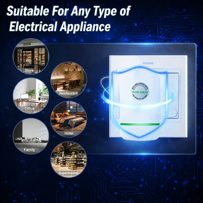 New Universal Energy-Saving Box, Reduce Electricity Bills, Plug-and-Play, Power Factor Corrector for Home and Office
