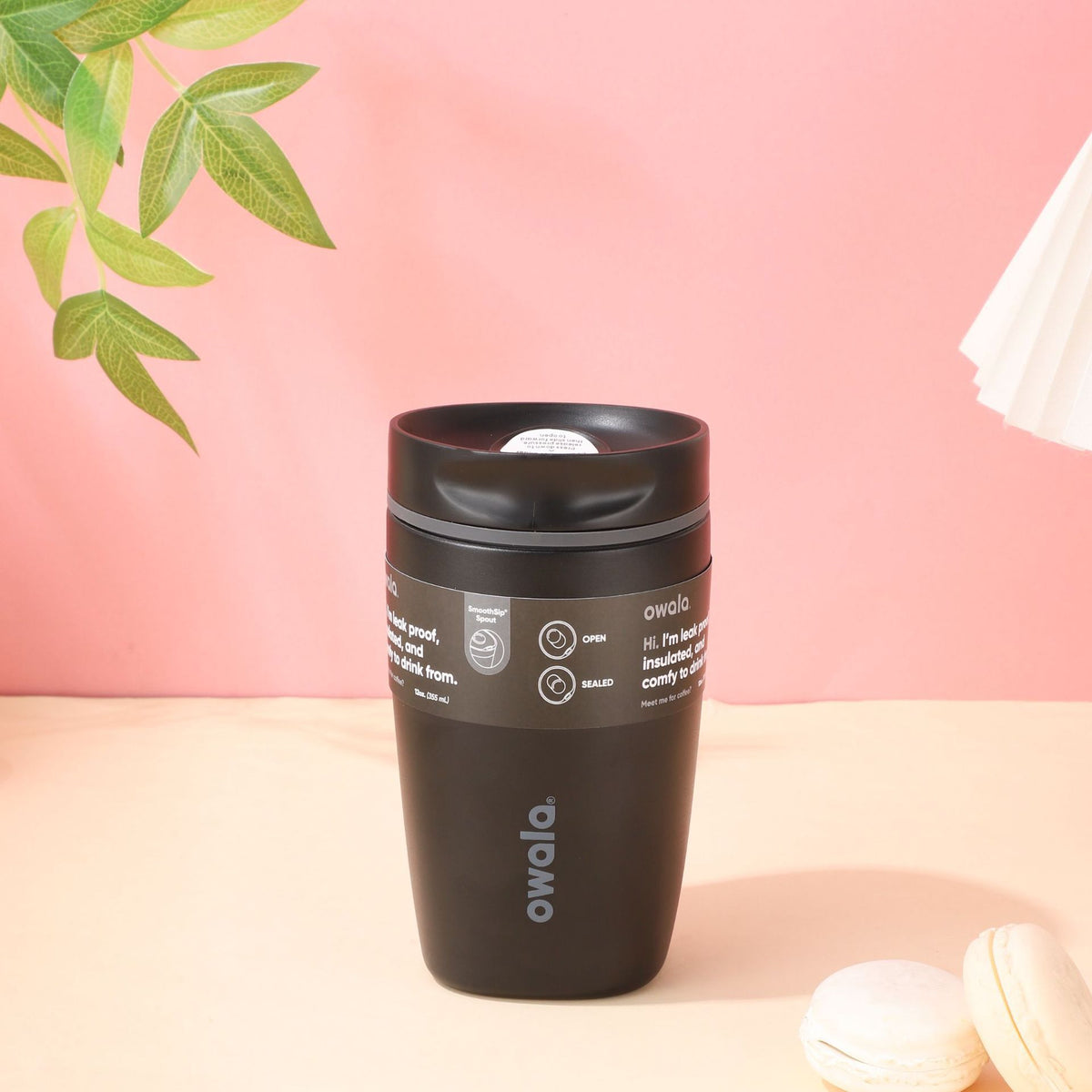 Owala SmoothSip Slider 12oz Stainless Steel