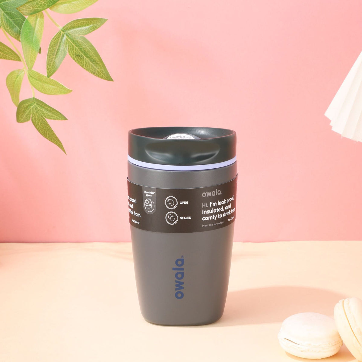 Owala SmoothSip Slider 12oz Stainless Steel