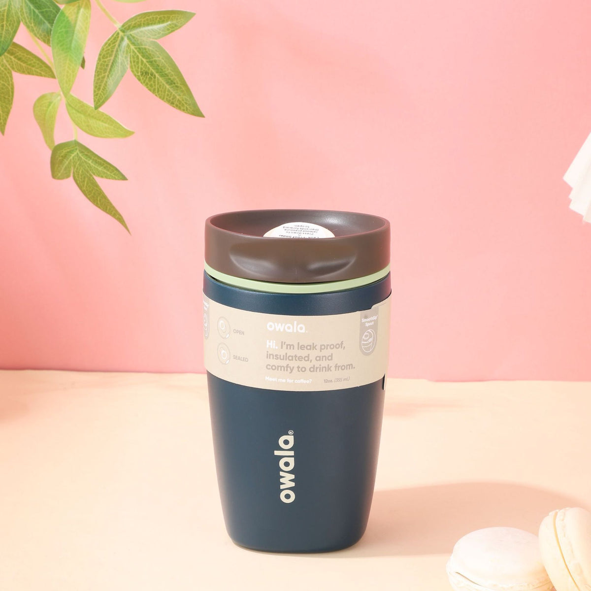 Owala SmoothSip Slider 12oz Stainless Steel