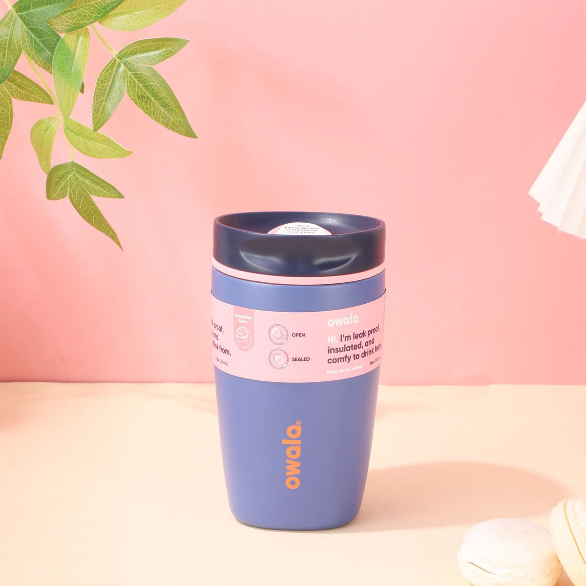 Owala SmoothSip Slider 12oz Stainless Steel