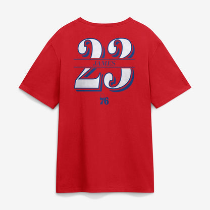 LeBron James Philadelphia 76ers Fanatics In The Paint Name & Number T-Shirt - Royal