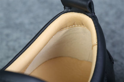 CL Louis Junior Low-Top Sneaker “Black Calfskin”