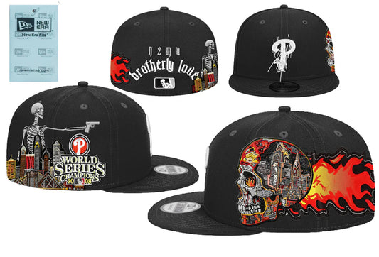 3D Embroidered Closed Fitted Flat Bill Baseball Cap Unisex Streetwear Sports Hats