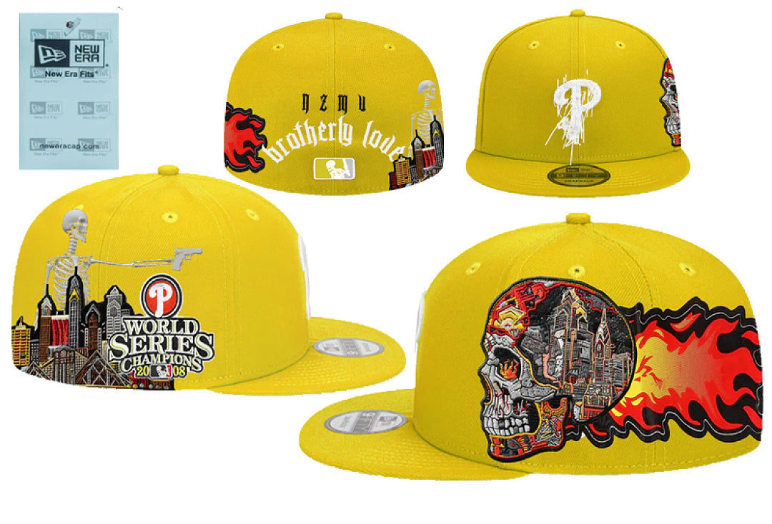3D Embroidered Closed Fitted Flat Bill Baseball Cap Unisex Streetwear Sports Hats