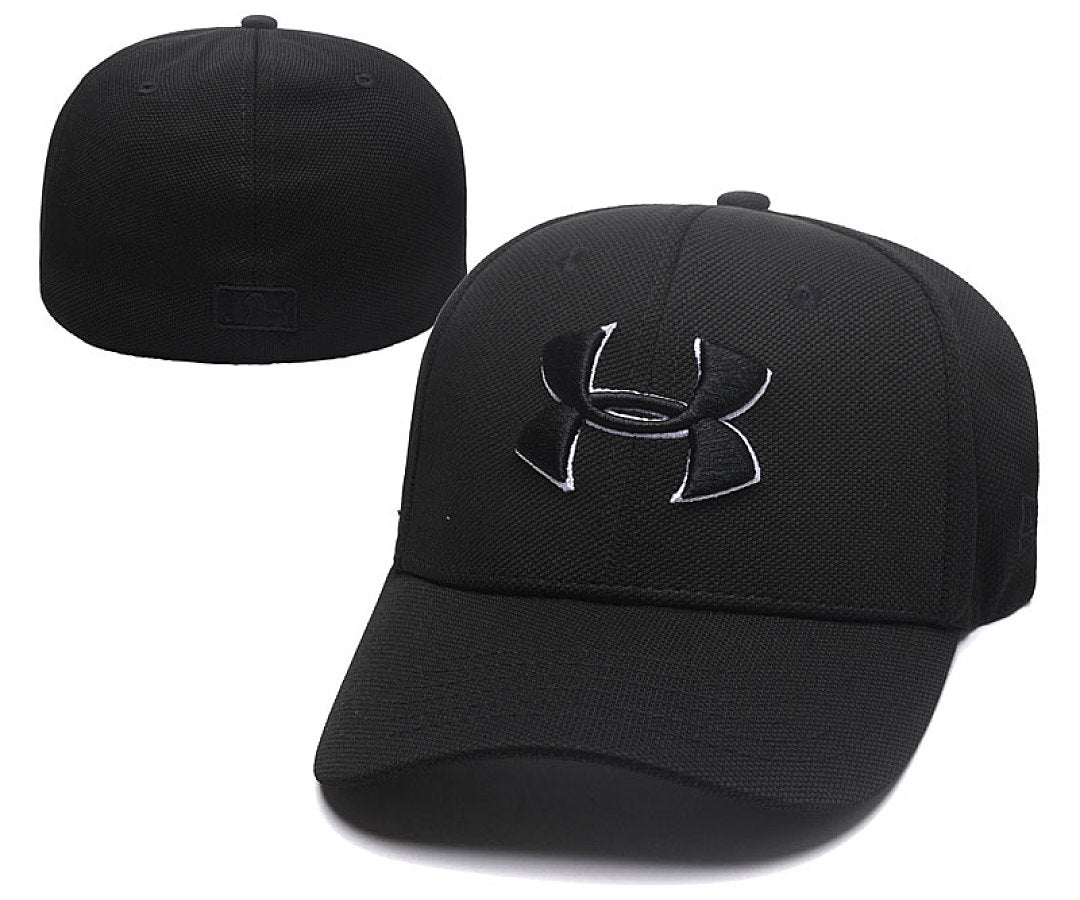 Unisex Stretch Curved Brim Baseball Cap, Embroidered Closed Back Sports Hat