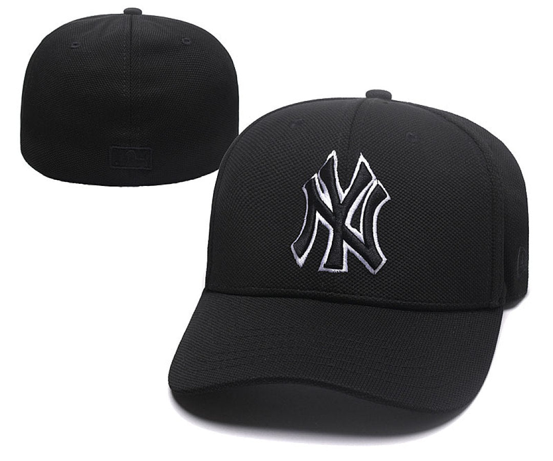 Unisex Stretch Curved Brim Baseball Cap, Embroidered Closed Back Sports Hat