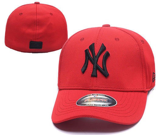 Unisex Stretch Curved Brim Baseball Cap, Embroidered Closed Back Sports Hat
