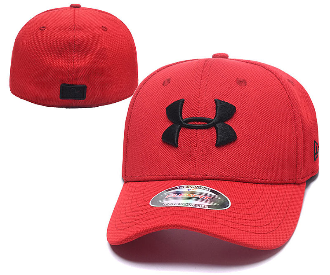 Unisex Stretch Curved Brim Baseball Cap, Embroidered Closed Back Sports Hat