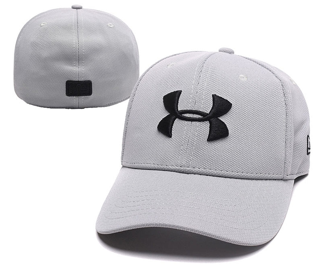 Unisex Stretch Curved Brim Baseball Cap, Embroidered Closed Back Sports Hat