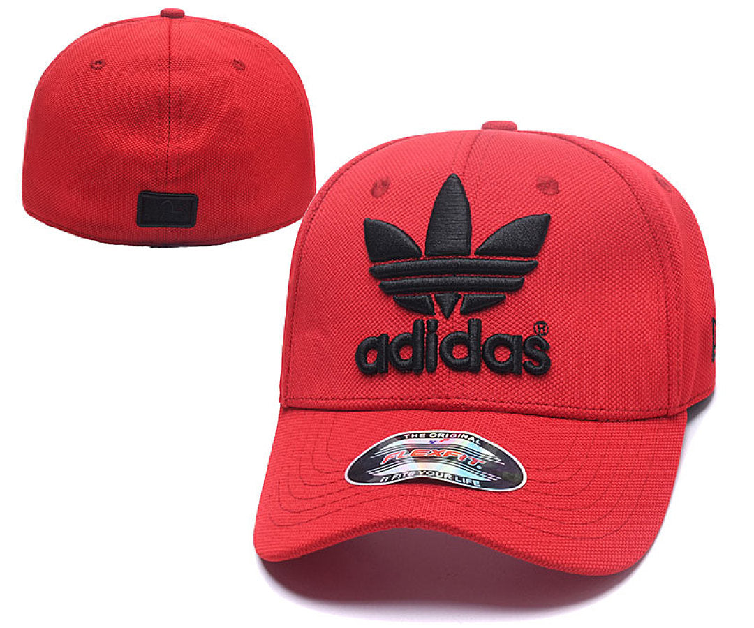 Unisex Stretch Curved Brim Baseball Cap, Embroidered Closed Back Sports Hat